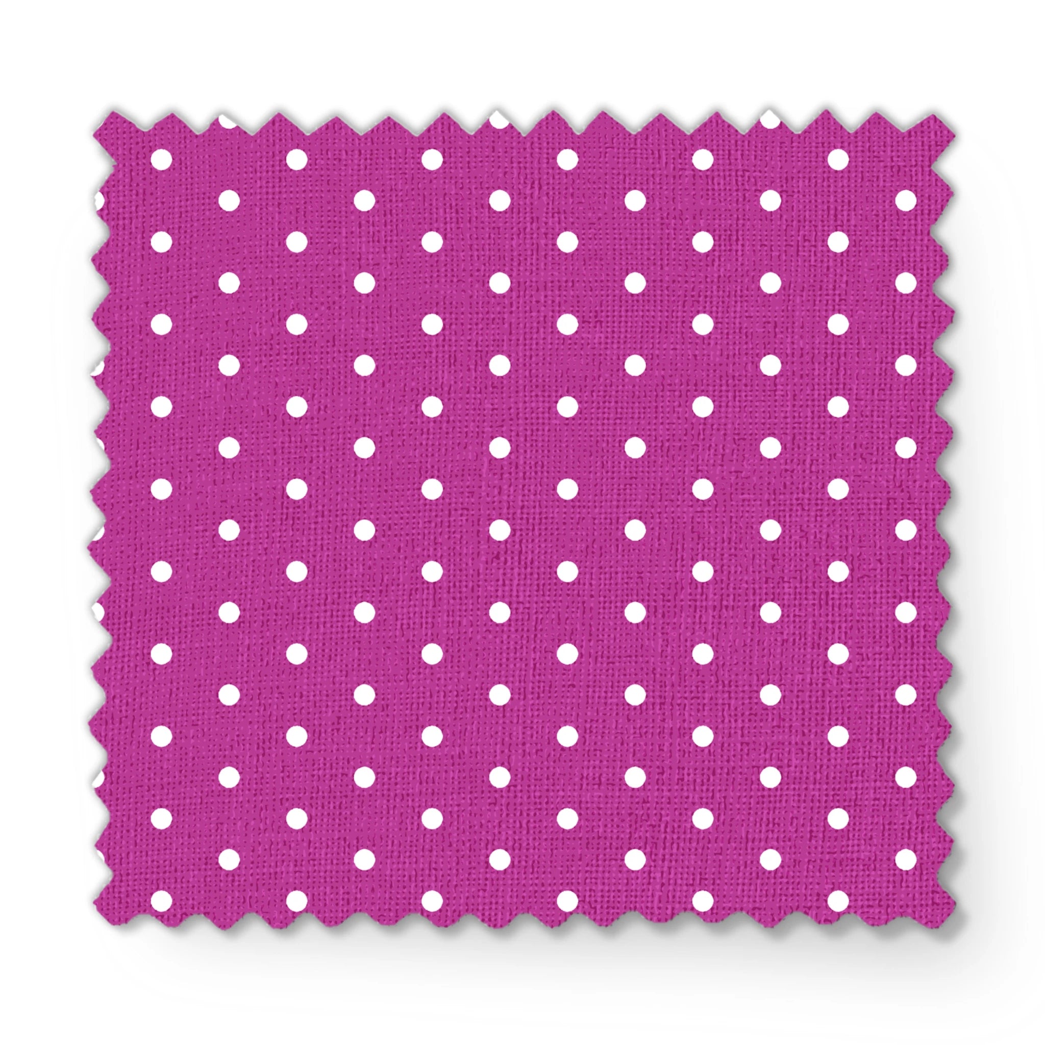 Two white circles on a purple background fabric swatch mockup
