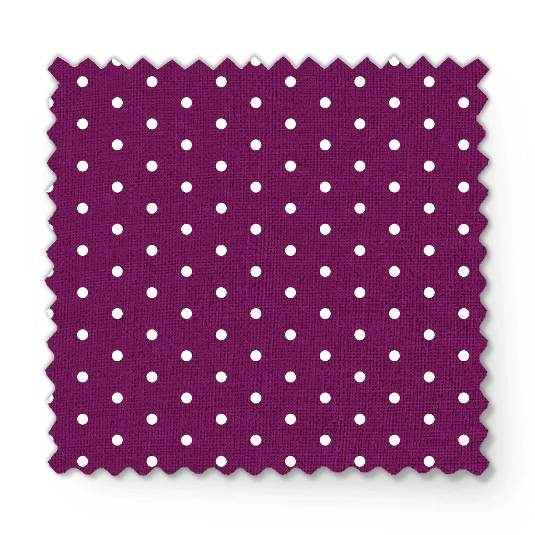 Two white circles on a purple background fabric swatch mockup