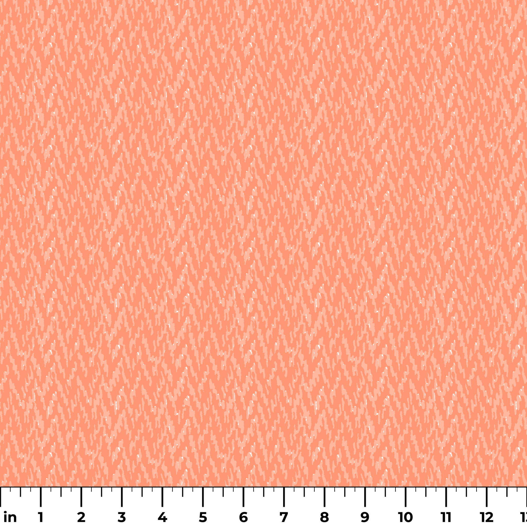 Peachy coral abstract pattern with light brushstroke-like texture and diagonal movement ruler