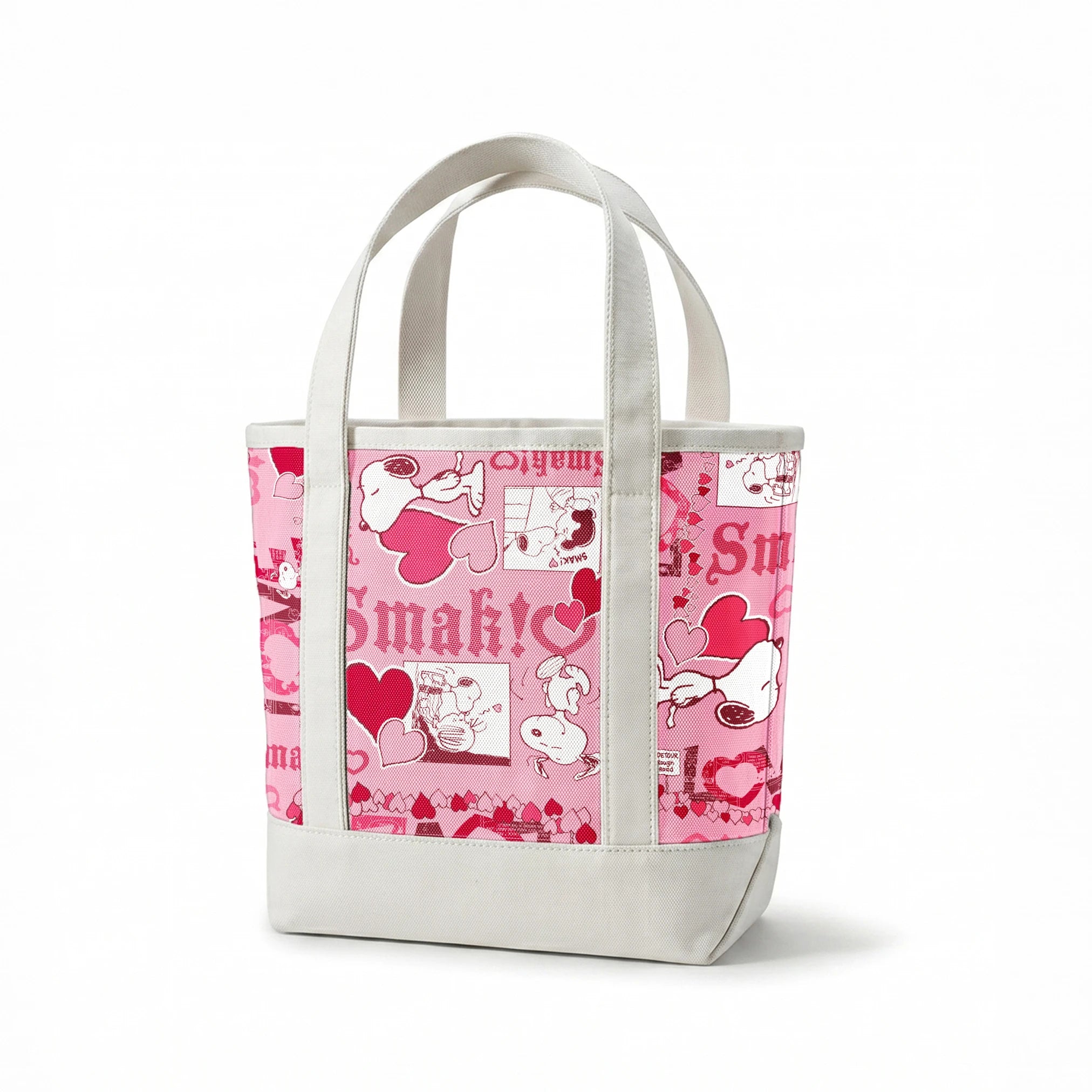 Peanuts Snoopy Love Pink Fabric