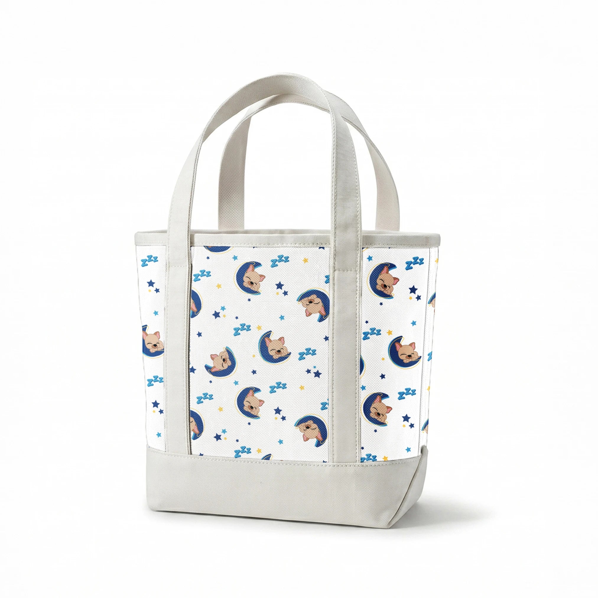 Hasbro Littliest Pet Shop Frenchie Snooze on White Fabric