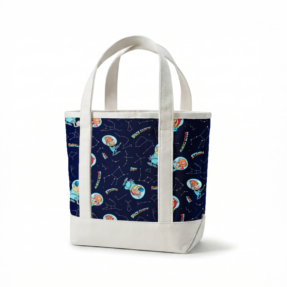 Ren & Stimpy Space Cadets on Midnight Blue Fabric