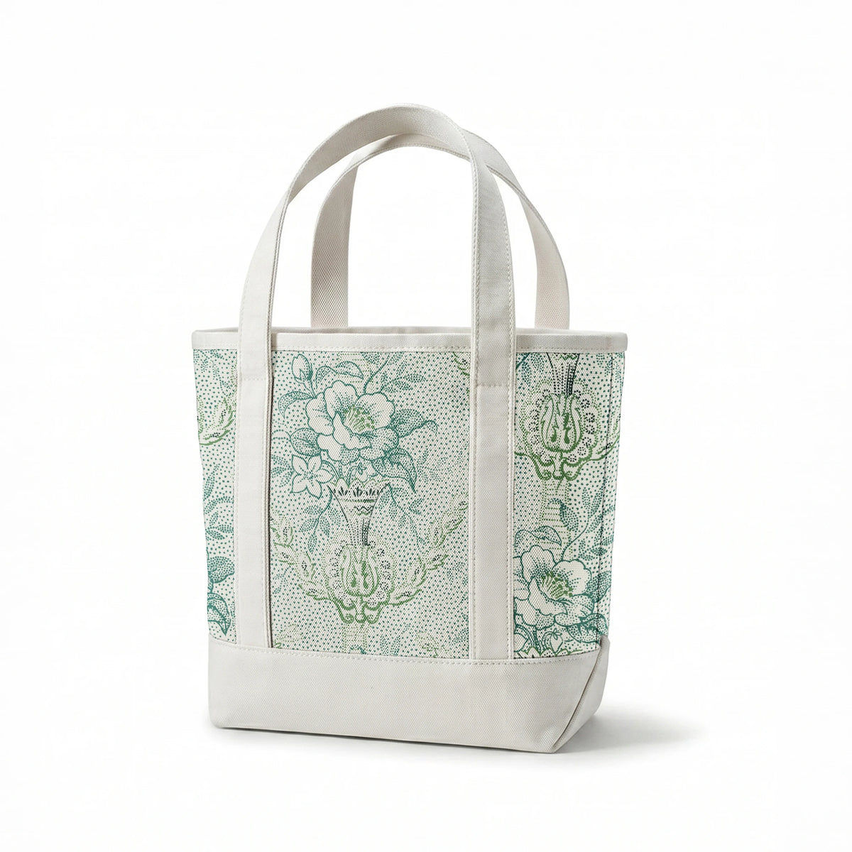 Rina on Silver Sage Fabric
