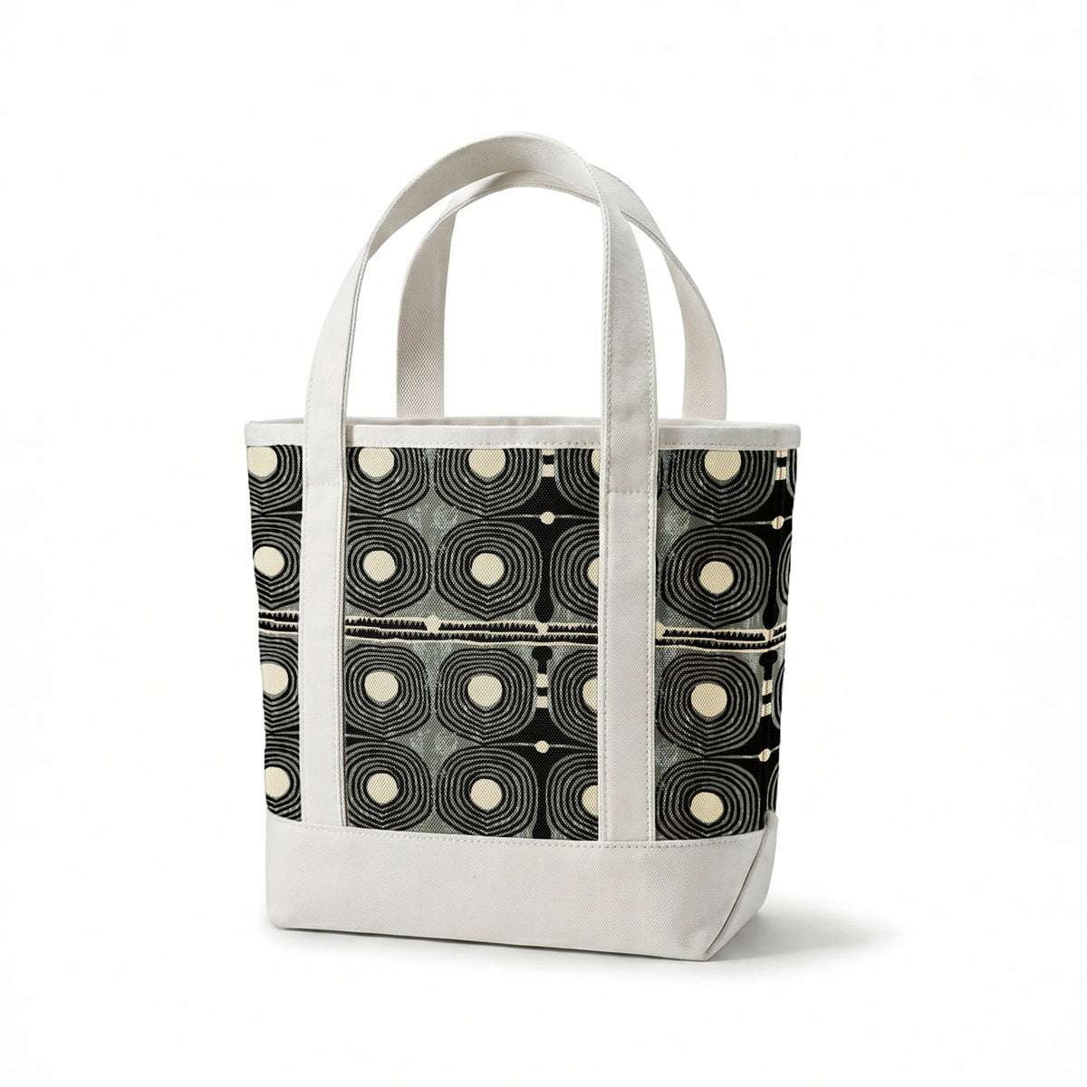Spiraline on Black Days Fabric