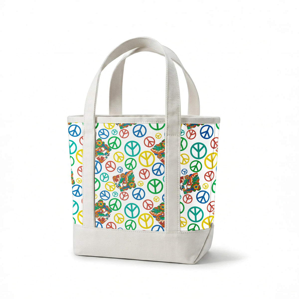 Woodstock Peace and Love Fabric