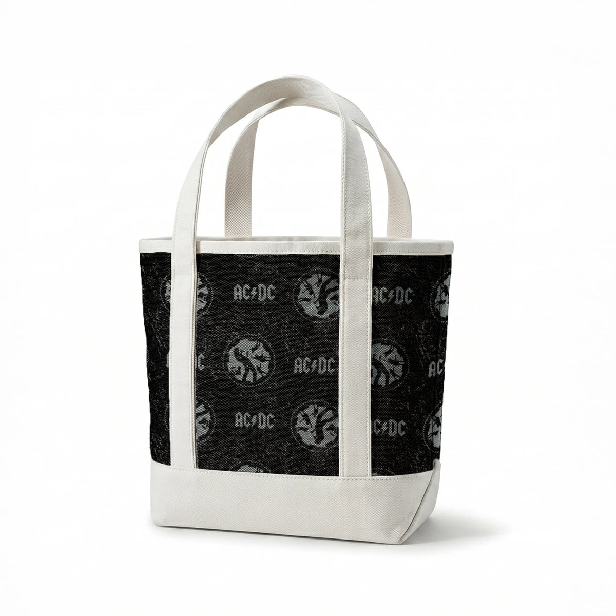 AC/DC Distressed Logo and Band Fabric