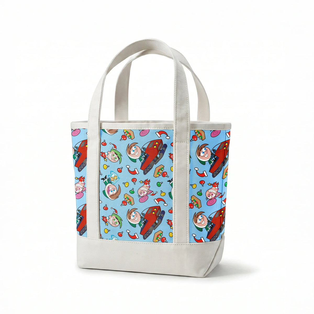 Paramount Fairly OddParents Christmas Prep on Blue Fabric