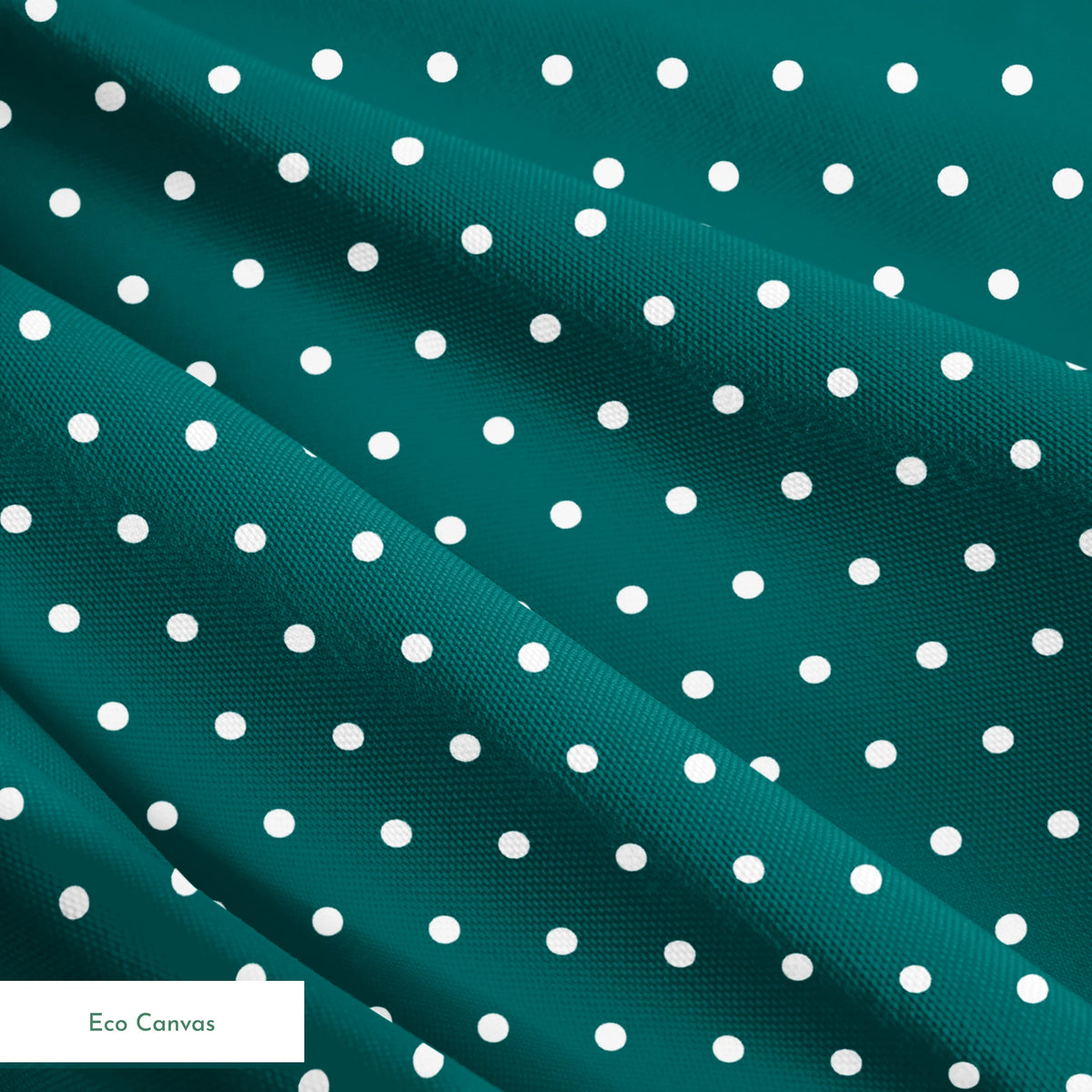White circles on a dark teal background springs ecocanvas texture