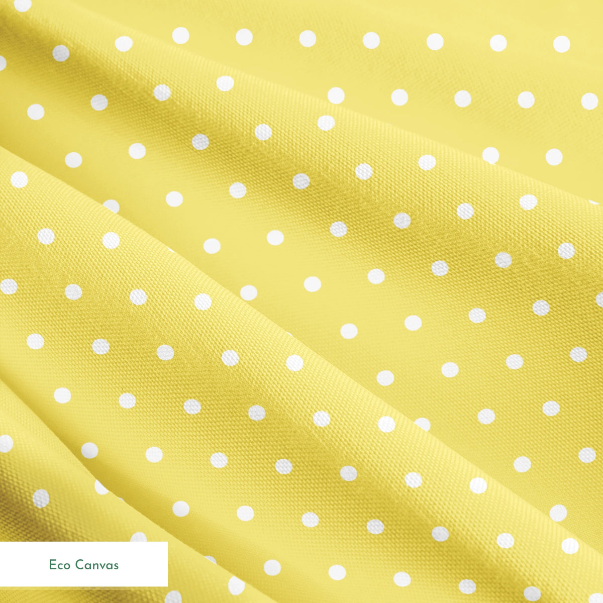 Yellow background with white circles. springs ecocanvas texture