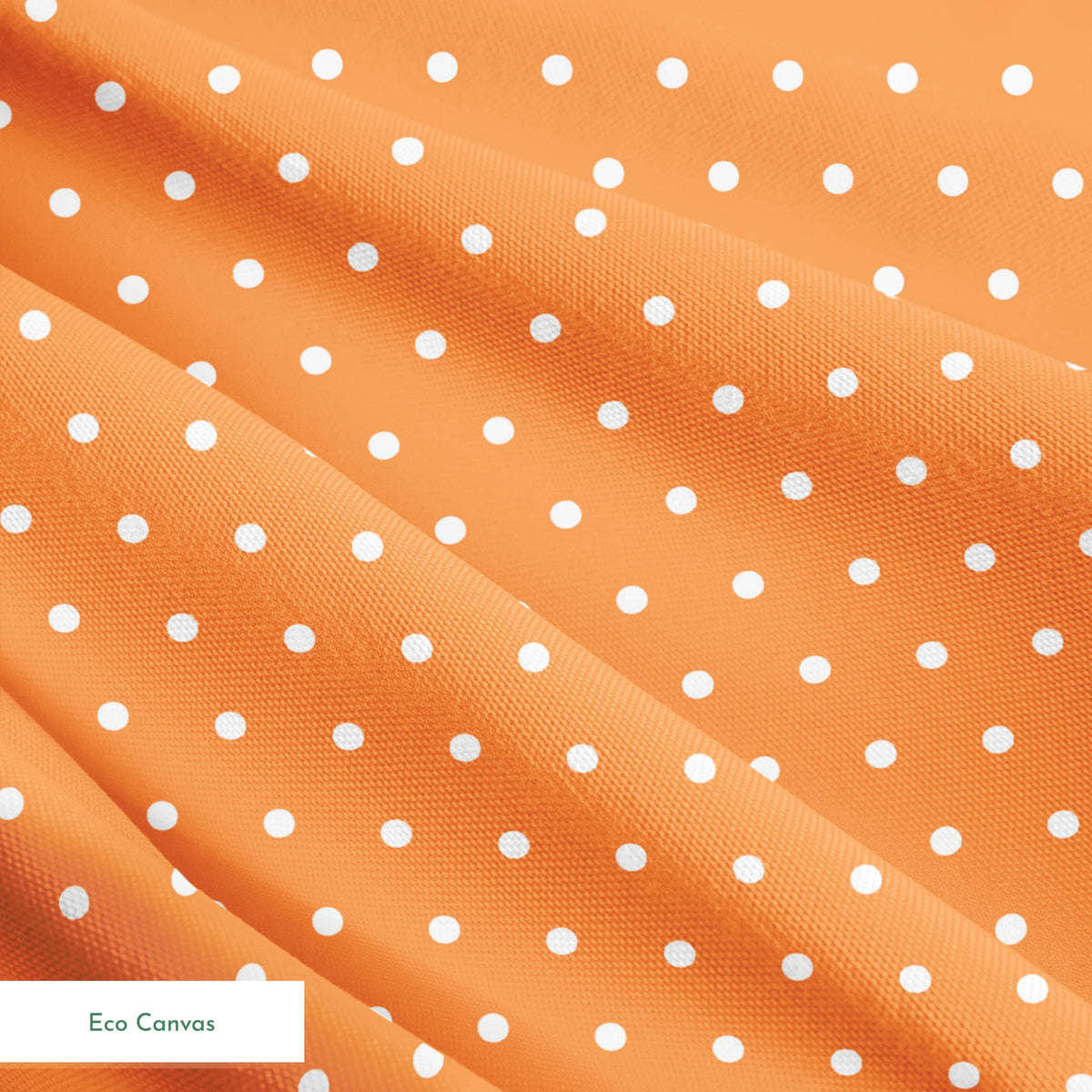 Two white circles on a bright orange background springs ecocanvas texture