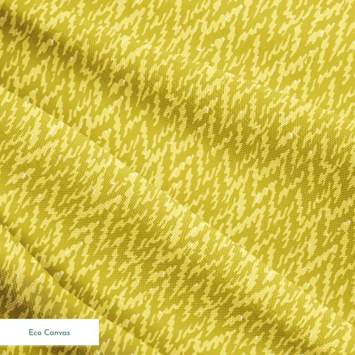 Abstract olive green and pale yellow pattern with irregular vertical brushstroke-like shapes springs ecocanvas texture