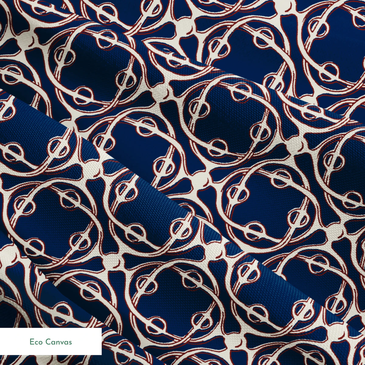 Farrah on Navy Fabric