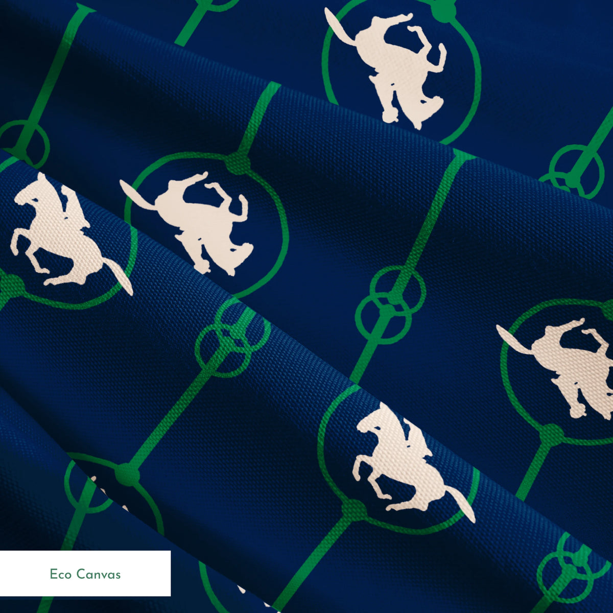 Brooks on Navy Fabric
