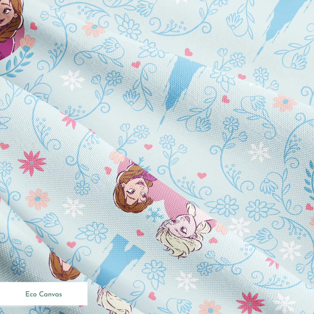 Disney Frozen Sisterly Bond on Blue Fabric