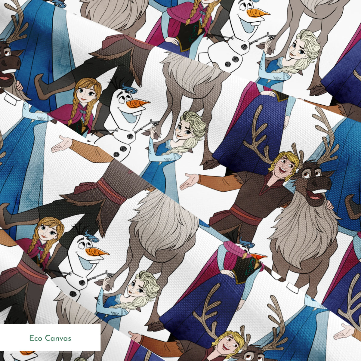 Disney Frozen Character Collage Fabric