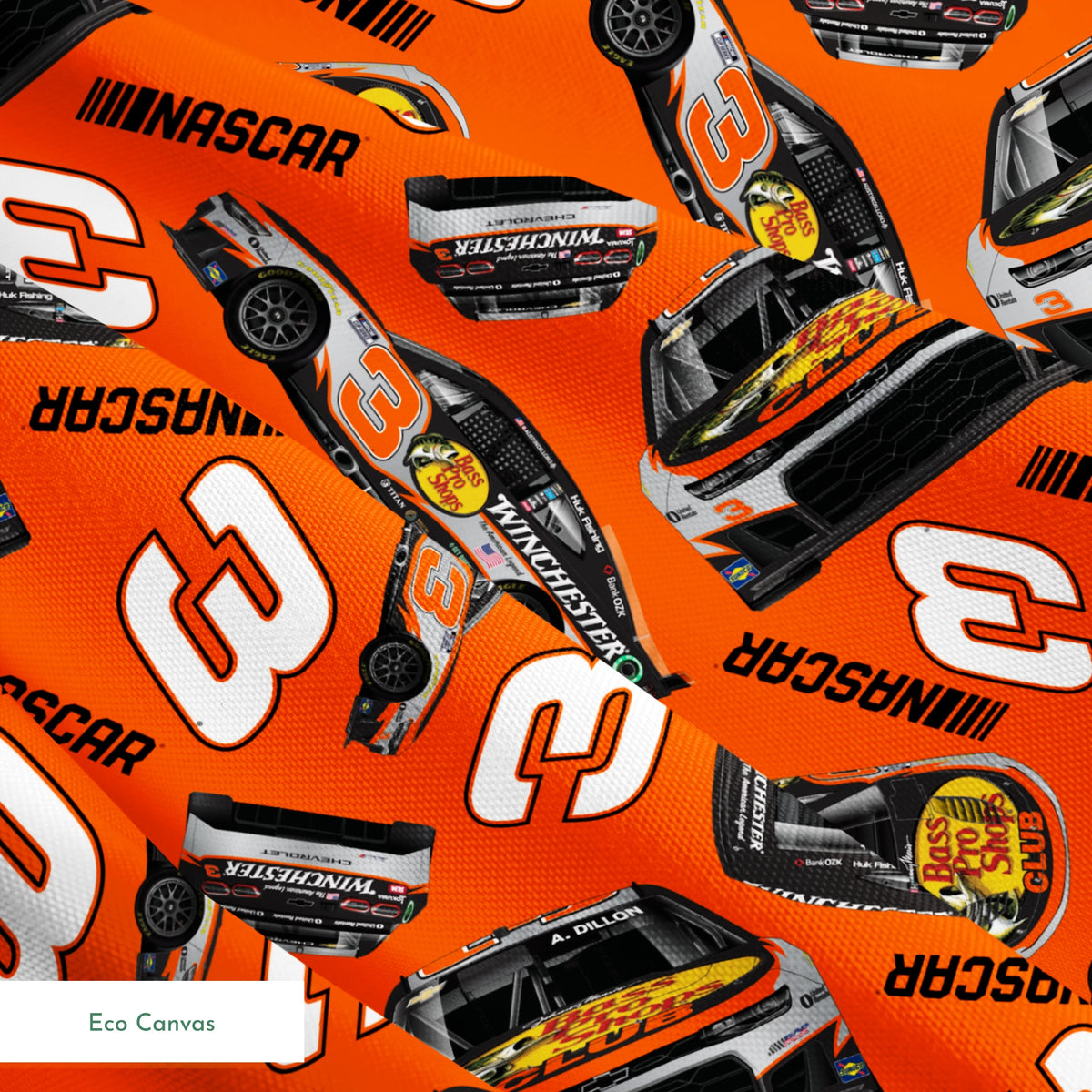 NASCAR® Austin Dillon Toss on Orange Fabric