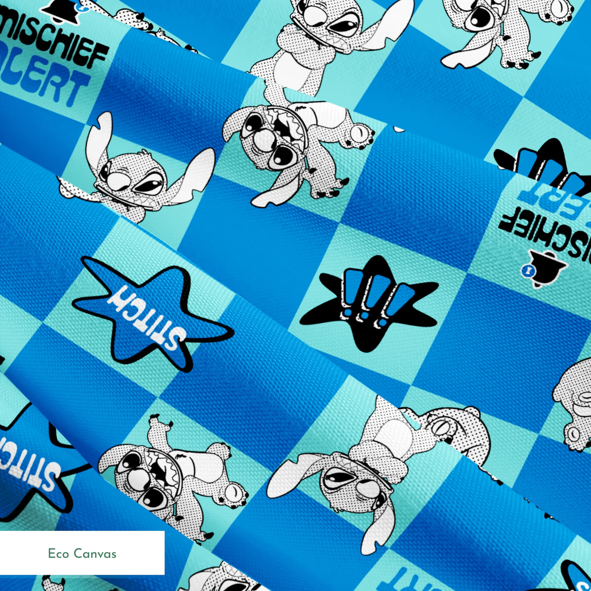 Disney Stitch Mischief Alert Fabric