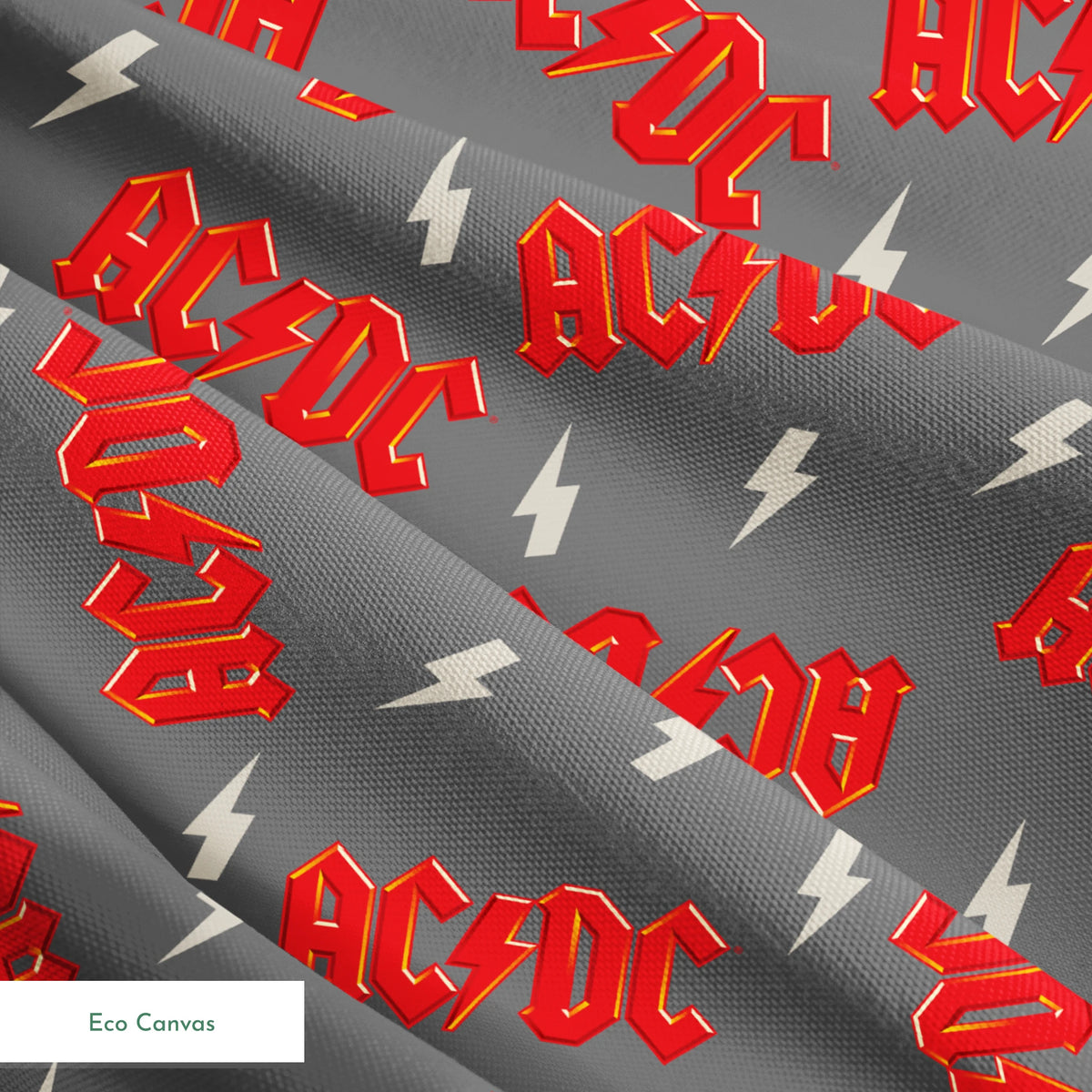 AC/DC Lightning Bolts Fabric