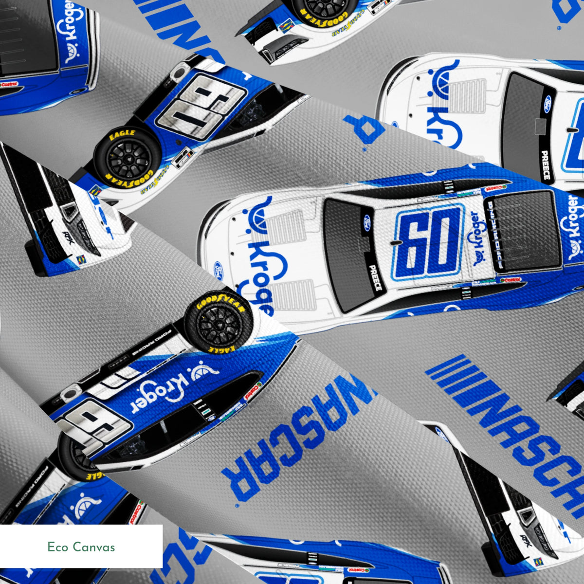 NASCAR® Ryan Preece Toss on Grey Fabric
