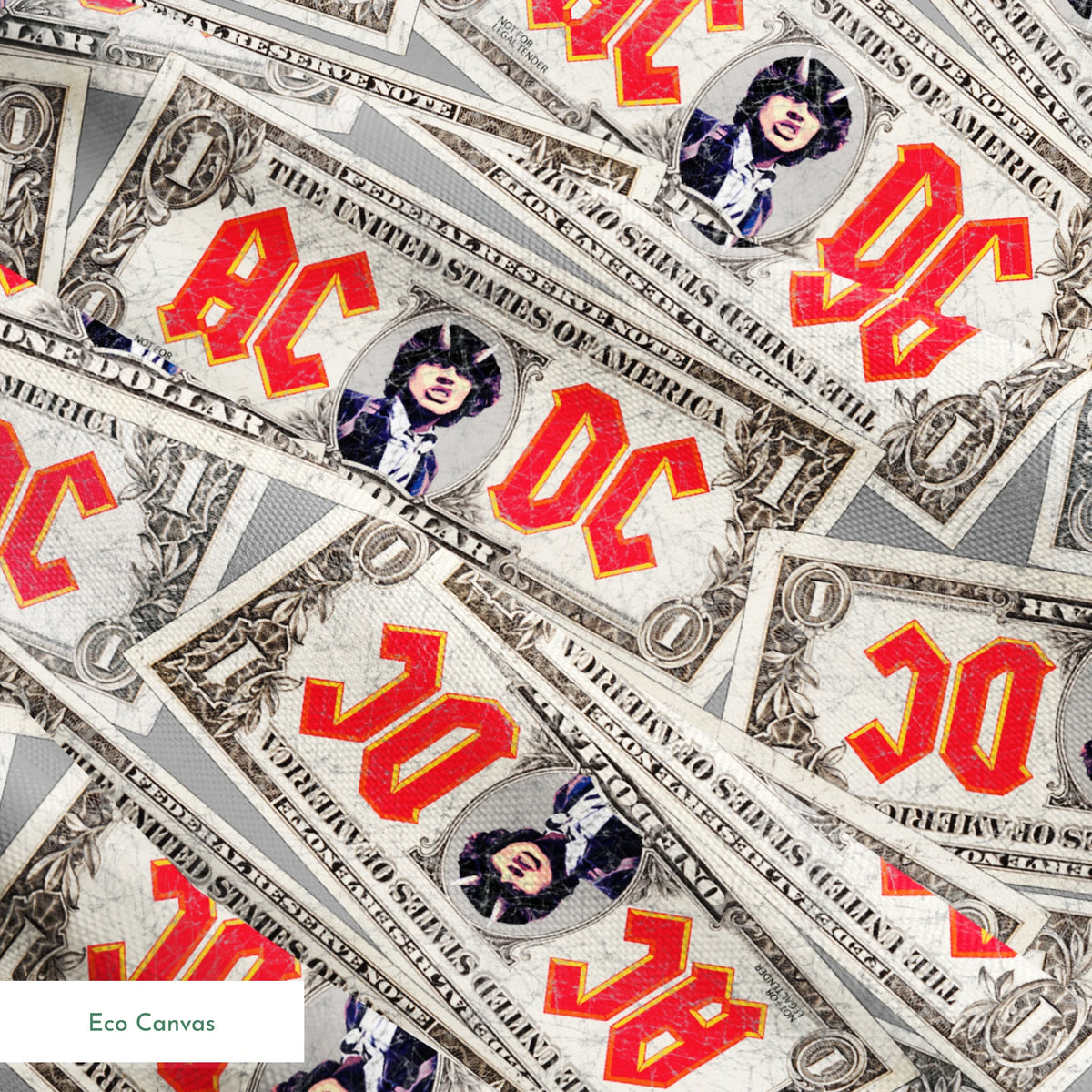 AC/DC Dirt Cheap Dollars Fabric