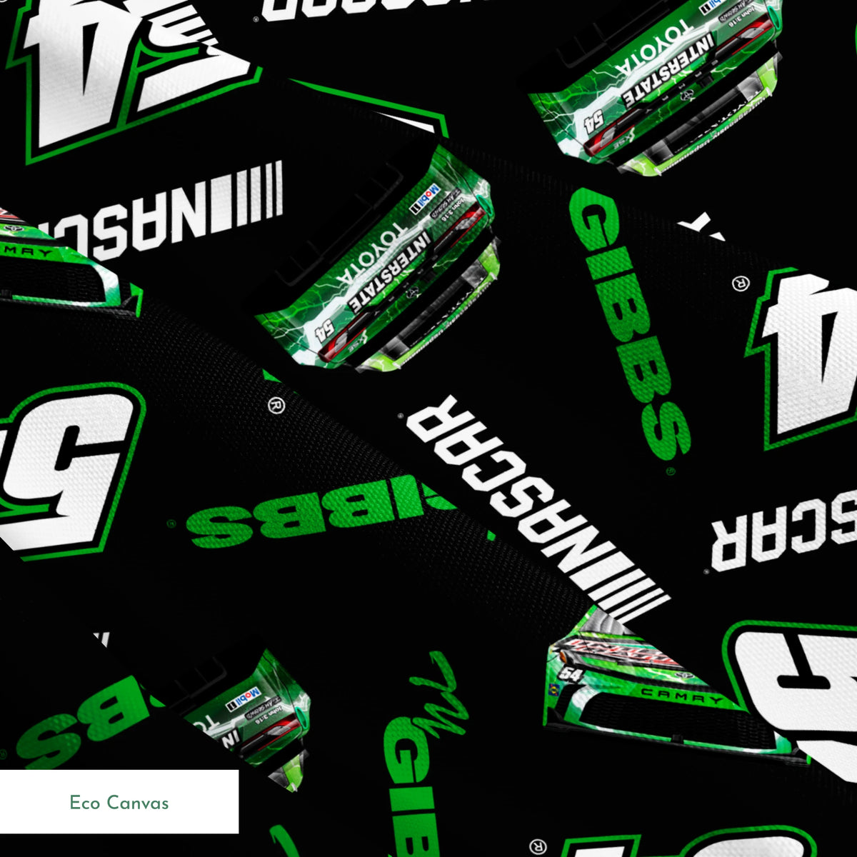 NASCAR® Ty Gibbs Toss on Black Fabric