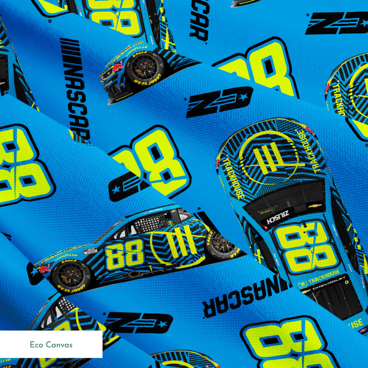 NASCAR® Connor Zilisch Toss on Blue Fabric