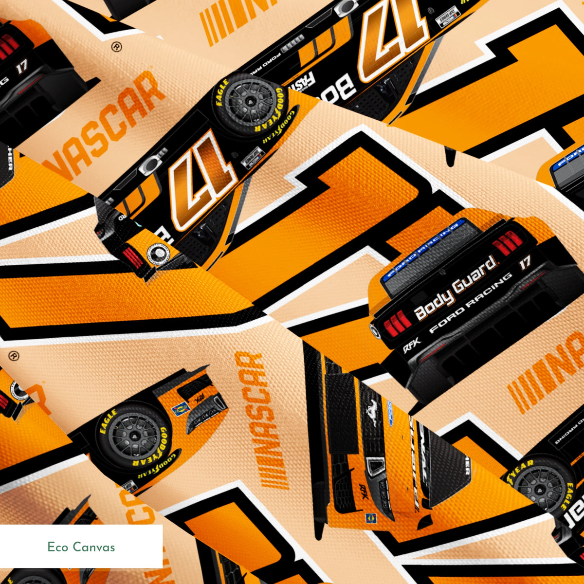 NASCAR® Chris Buescher Toss on Orange Fabric