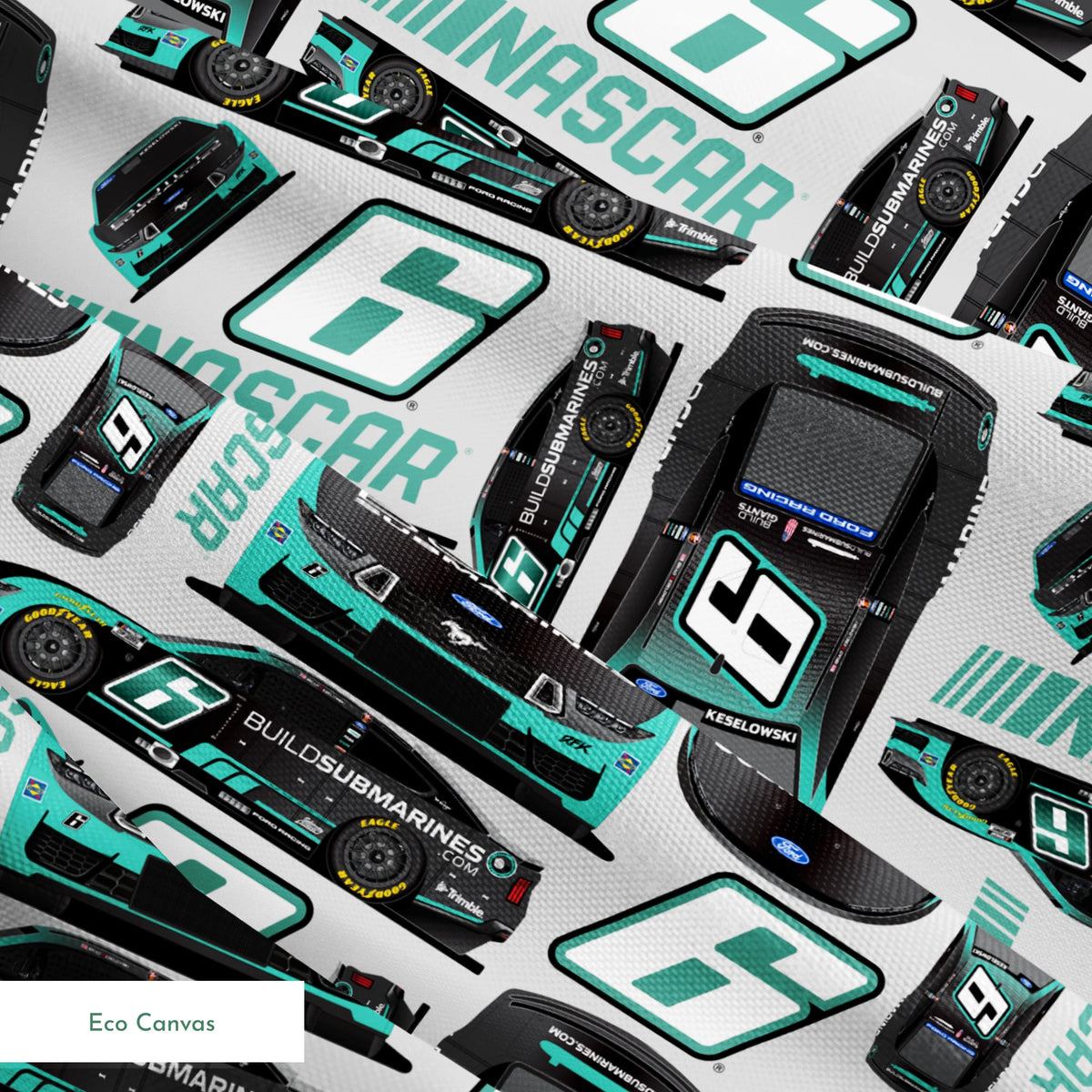 NASCAR® Brad Keselowski Toss on Grey Fabric