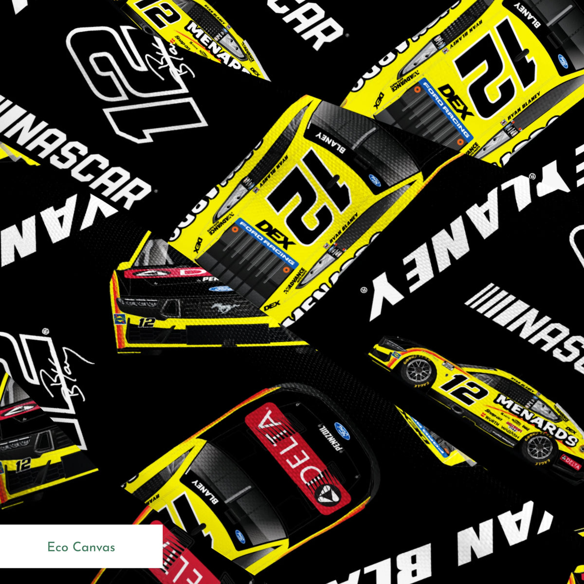 NASCAR® Ryan Blaney Toss on Black Fabric