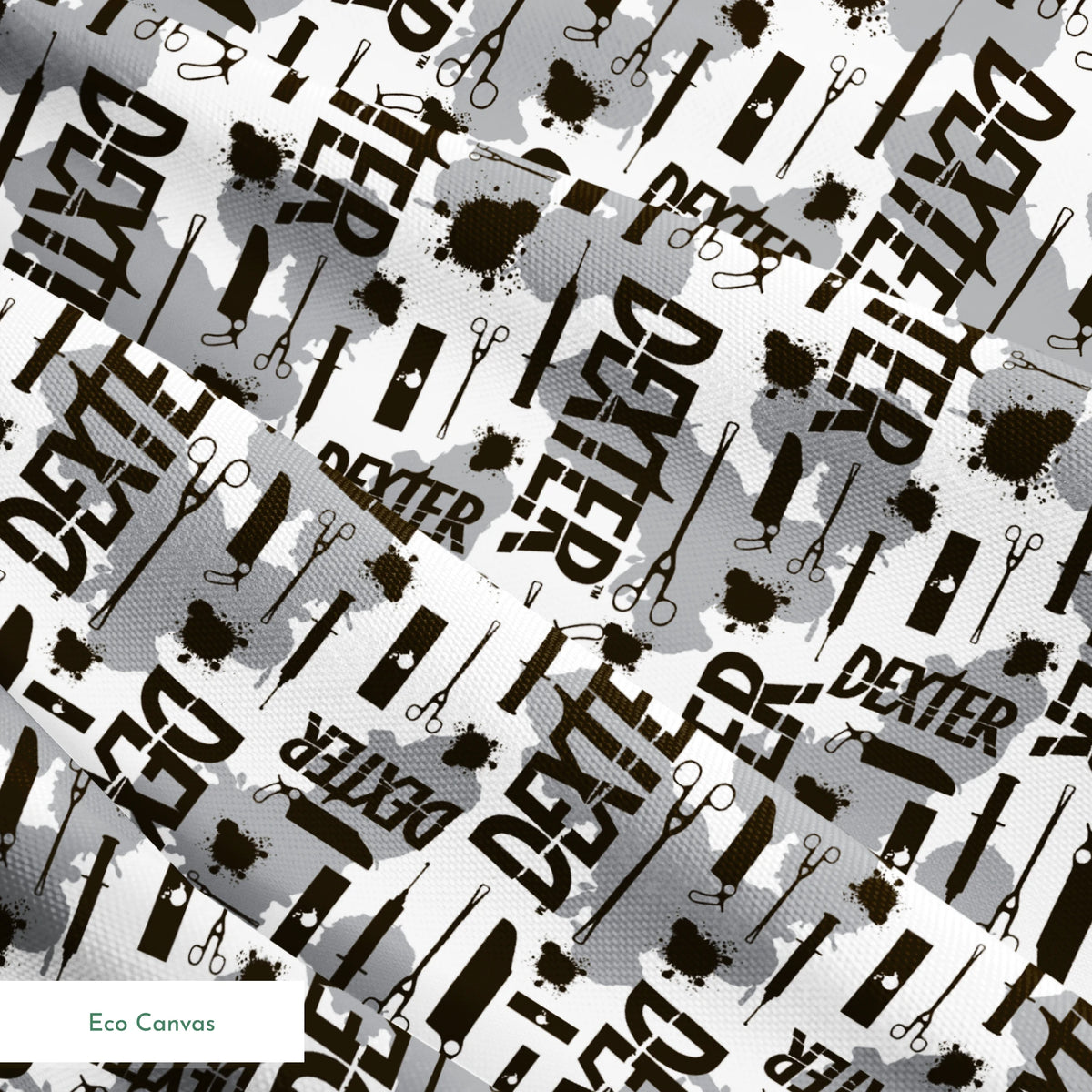Showtime Dexter Killer Tools on Gray Fabric