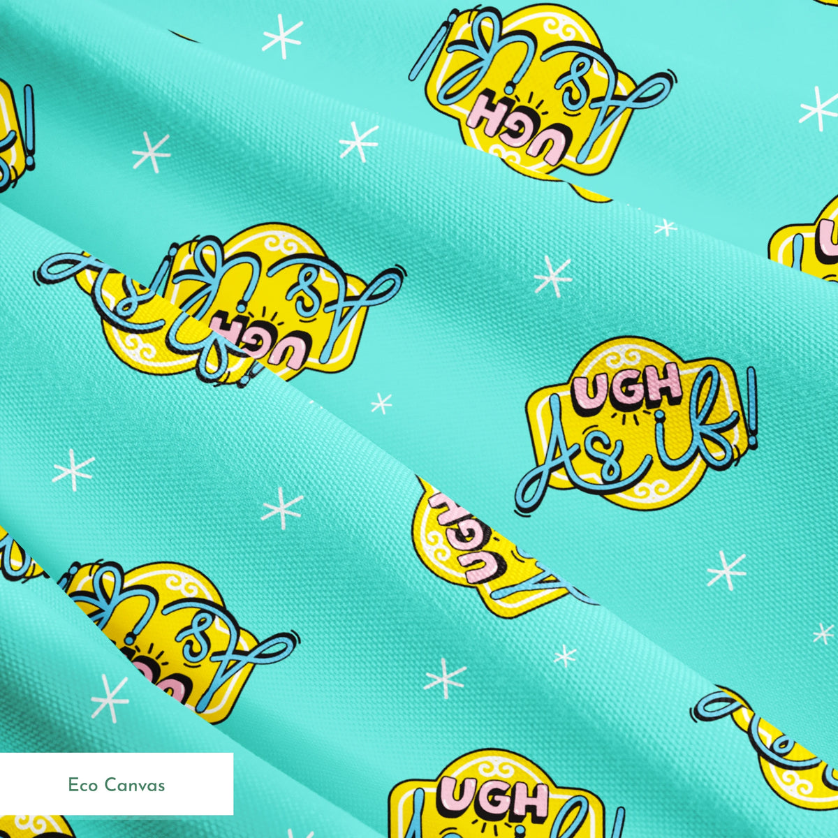 Paramount Clueless As If! on Aqua Fabric