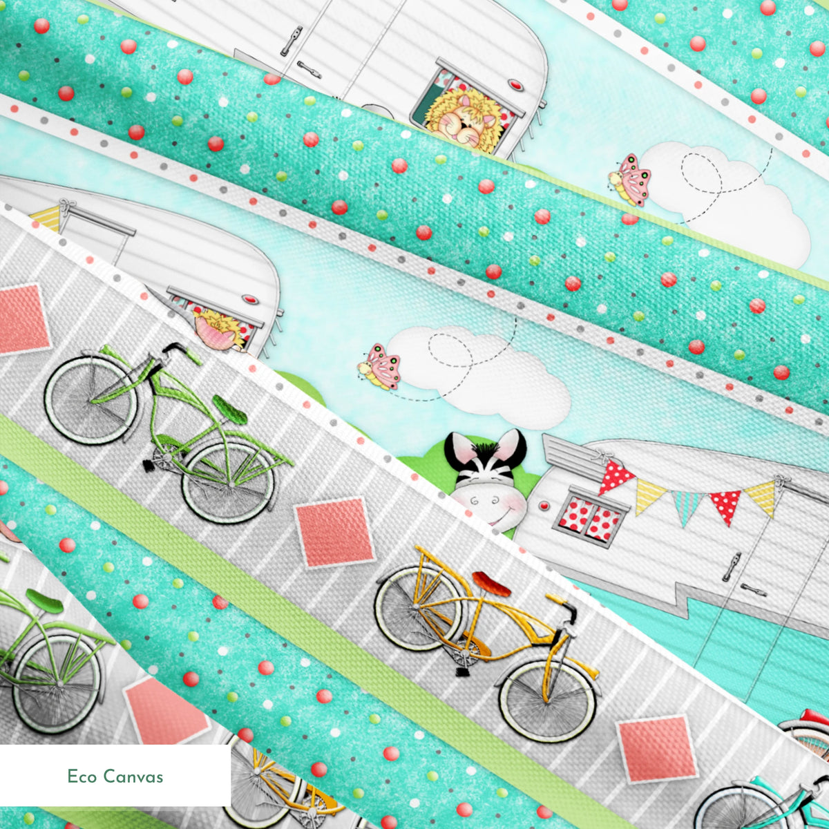 Vicki Schreiner BaZooples Safari Biking Fabric