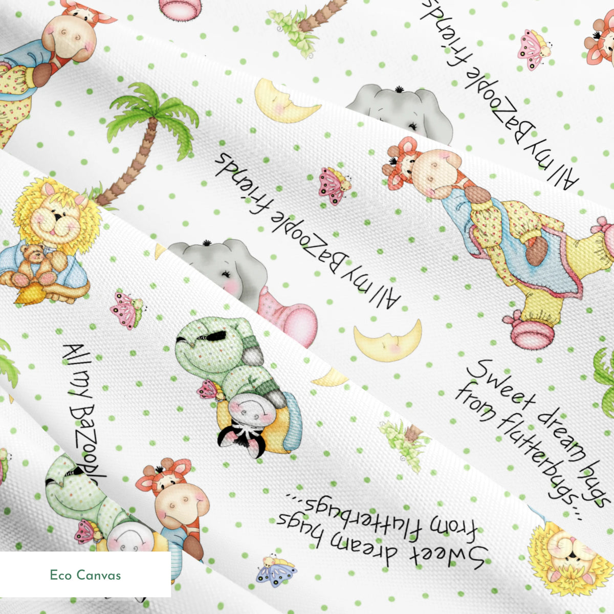 Vicki Schreiner BaZooples Safari Bedtime Friends Fabric