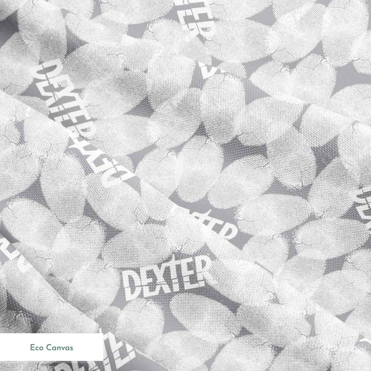 Showtime Dexter Fingerprints on Gray Fabric