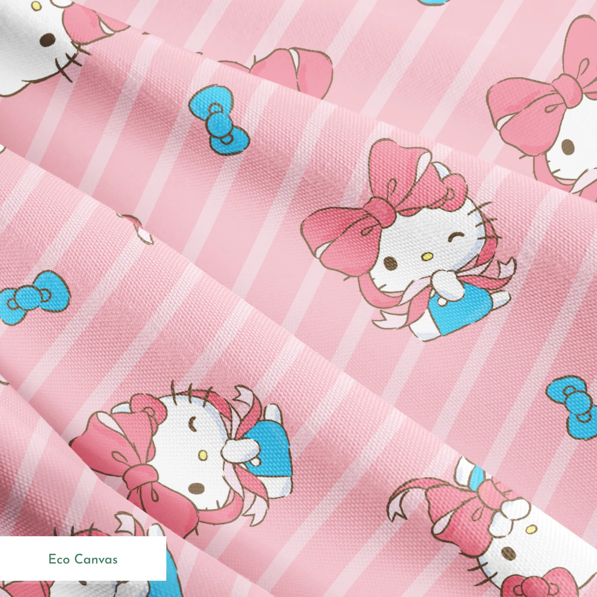 Hello Kitty® Giant Bows and Stripes Fabric