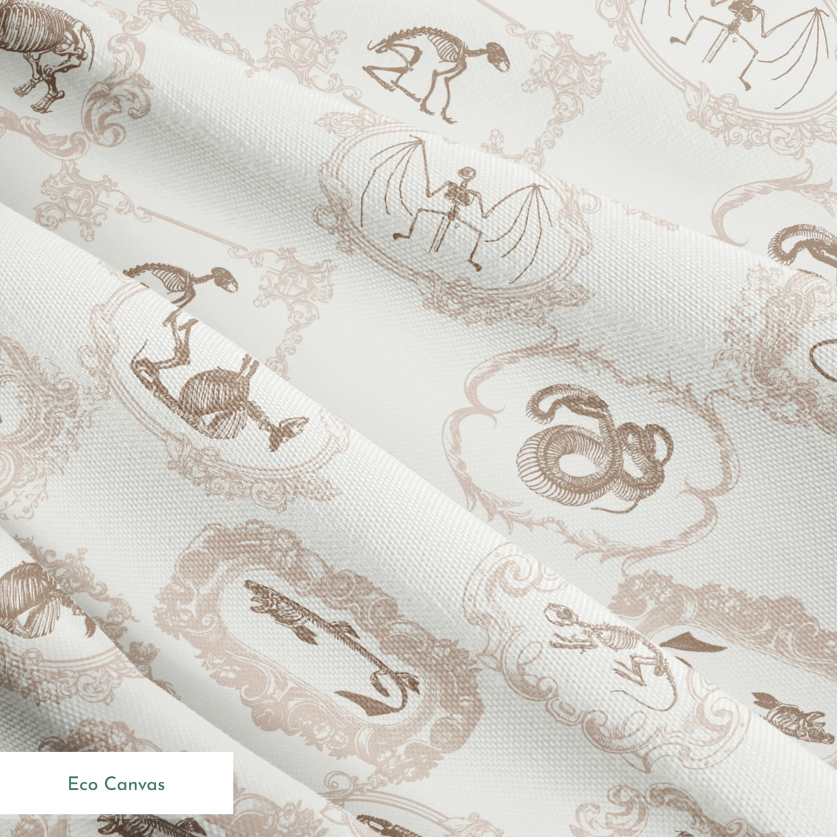 Disney Haunted Mansion Pet Portraits on Cream Fabric