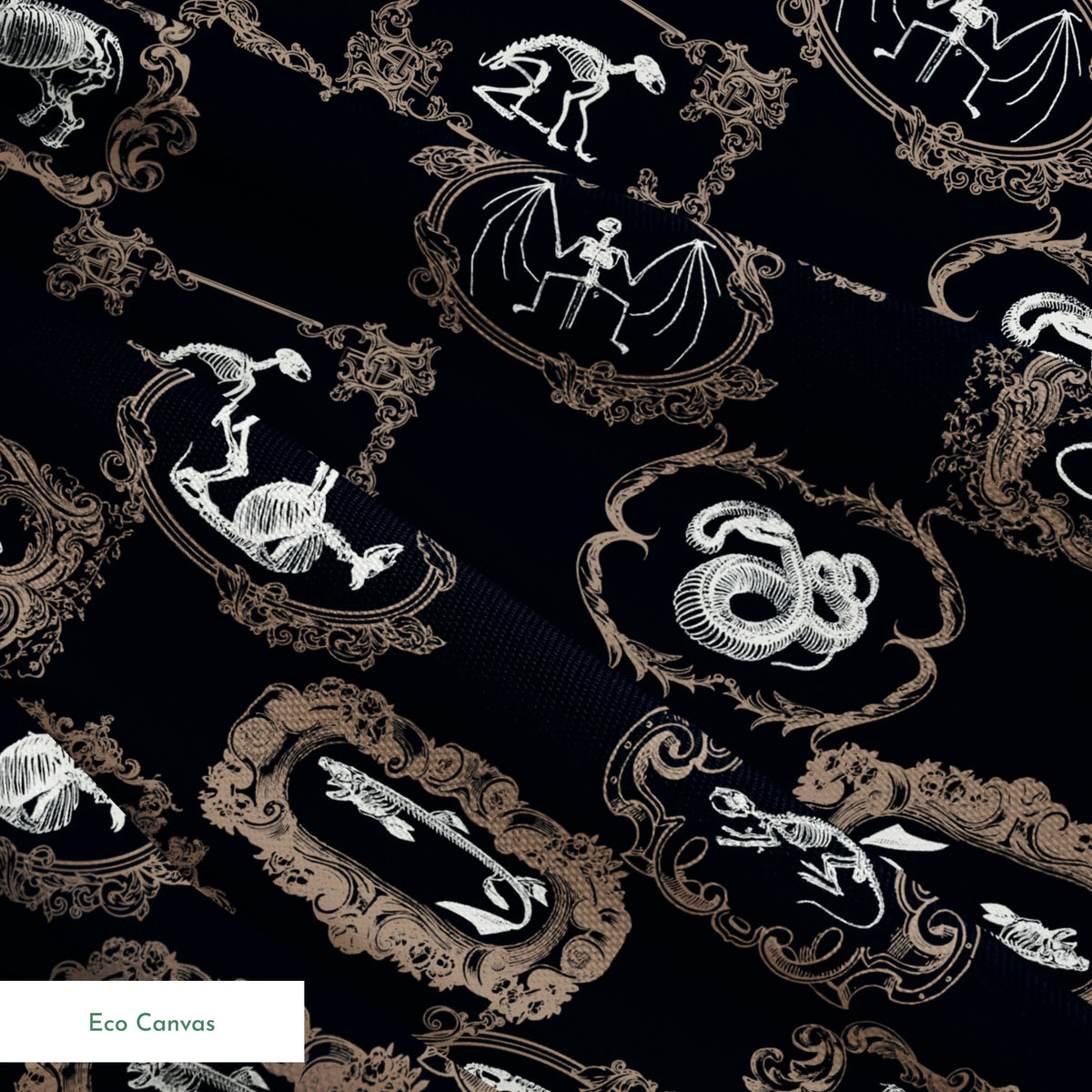 Disney Haunted Mansion Pet Portraits on Black Fabric