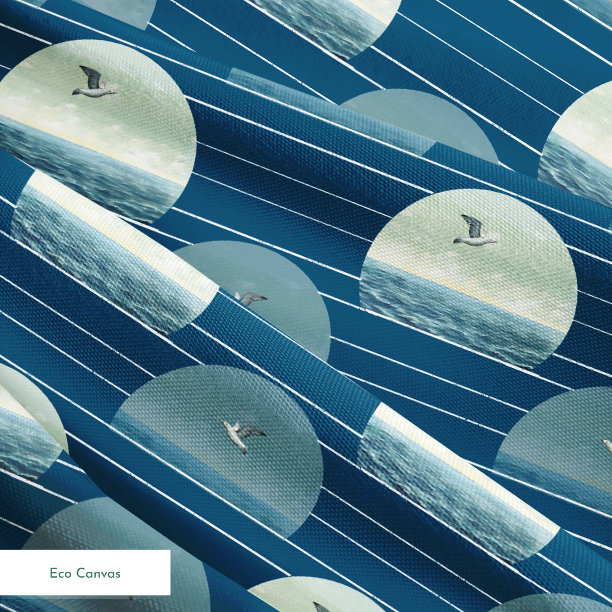 Danielle Murray Seagull Coastal Stripes Fabric