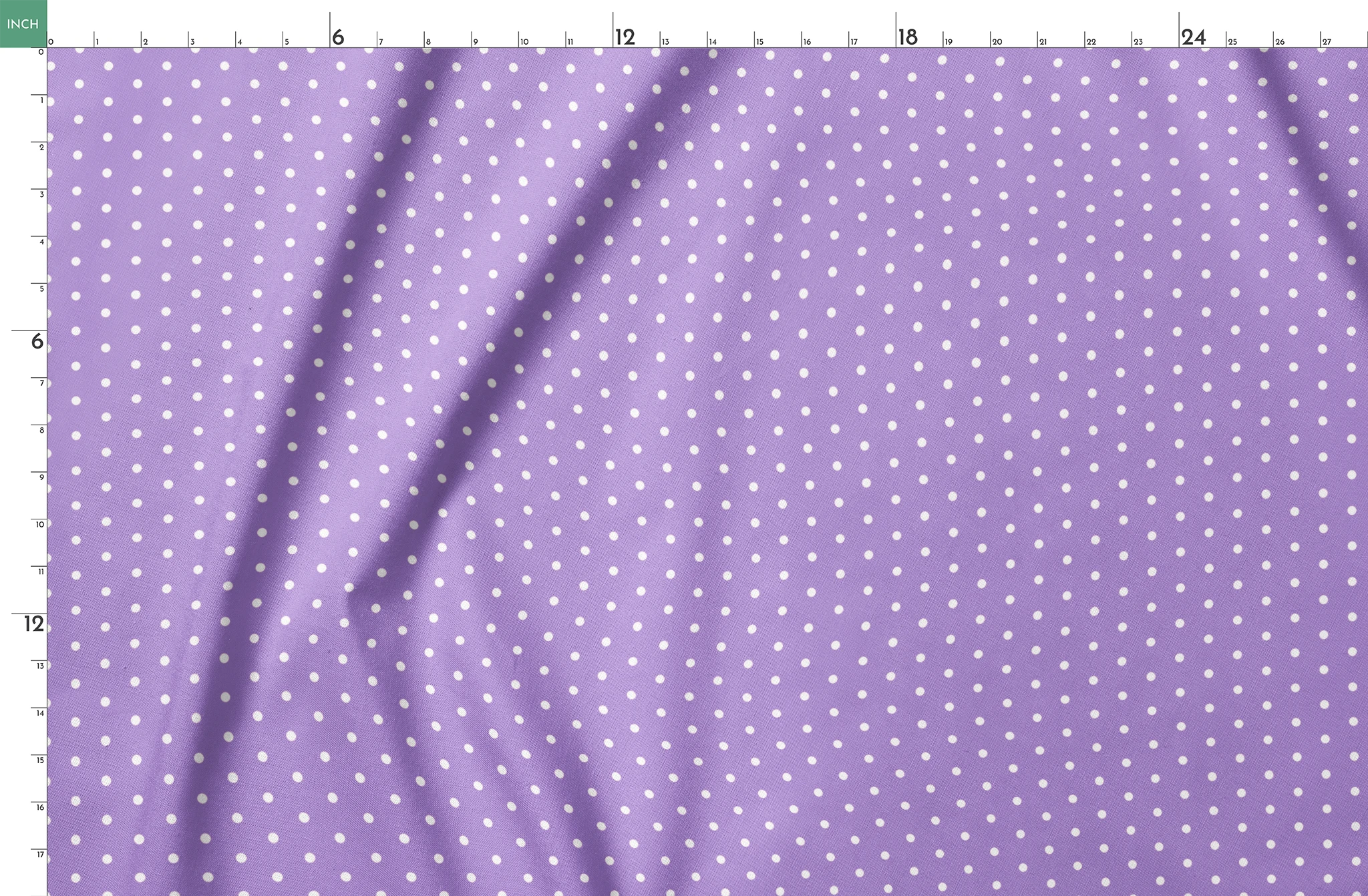 Various white circles on a purple background springs fatquarter mockup