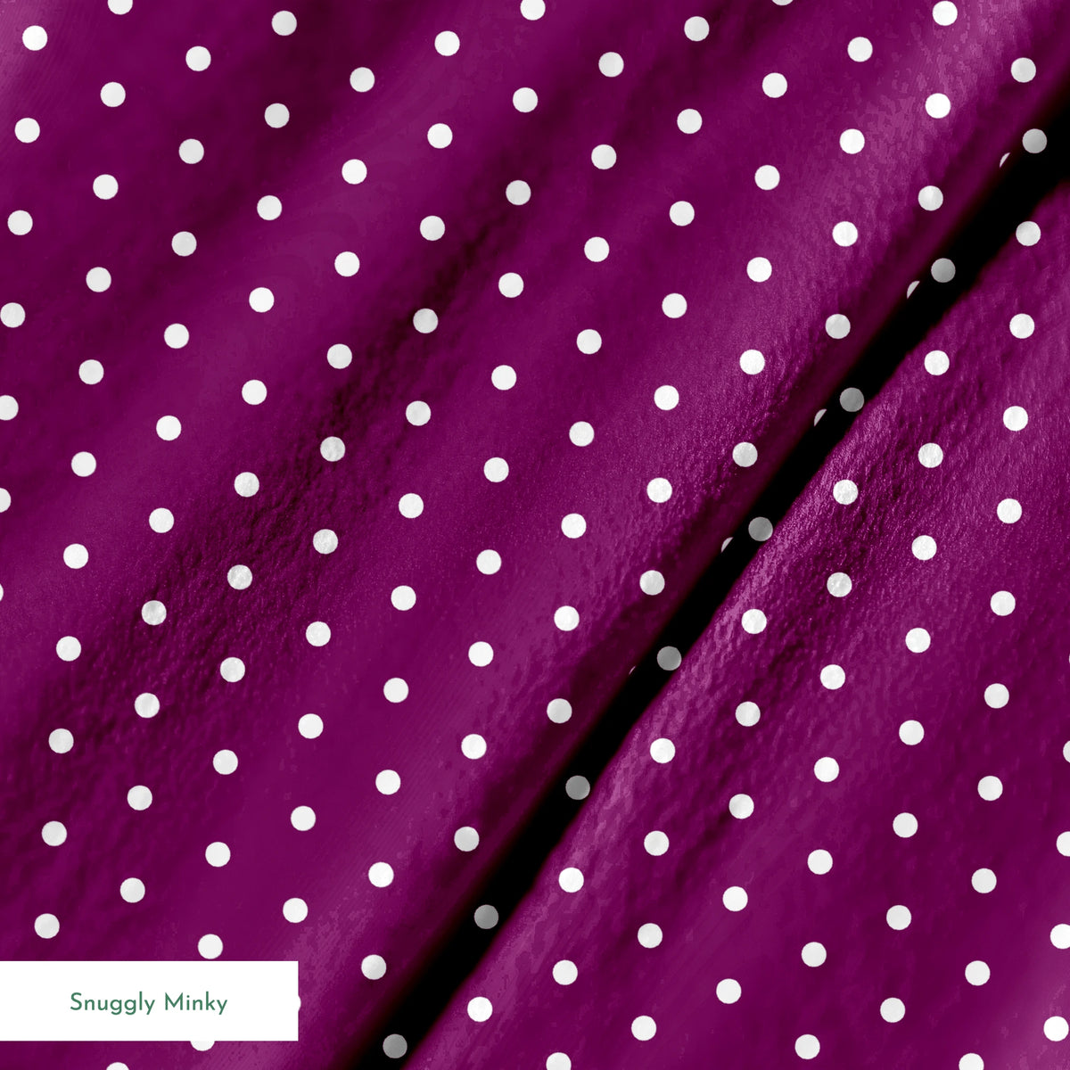 Two white circles on a purple background springs minky texture