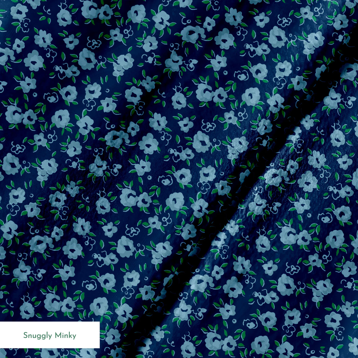 Posie on Navy Fabric