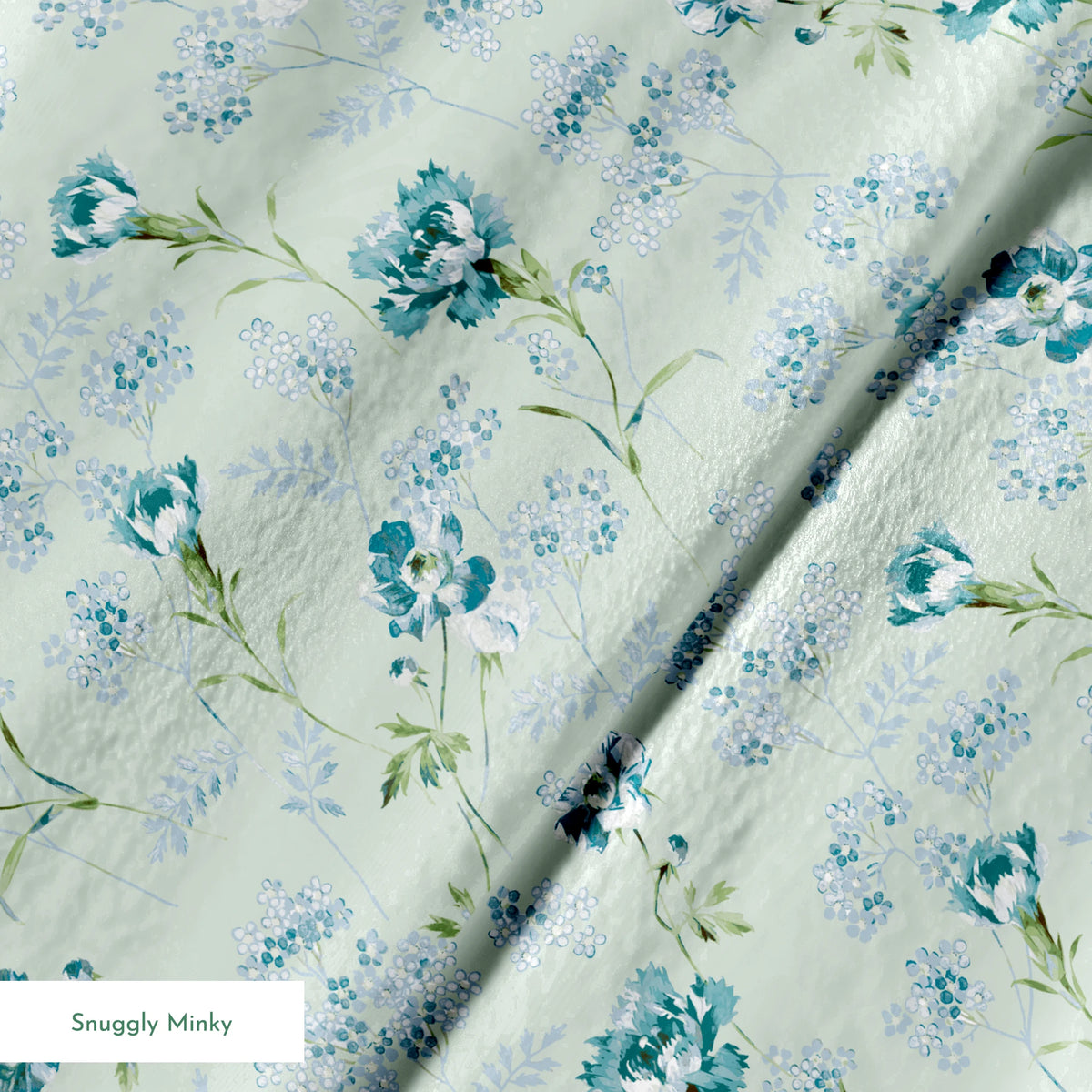 Pauline on Silver Sage Fabric