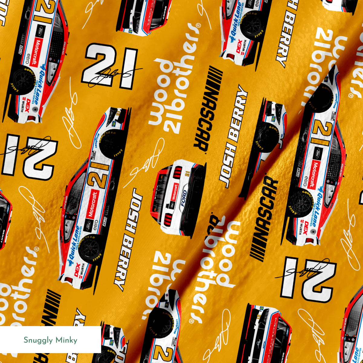 NASCAR® Josh Berry Toss on Gold Fabric