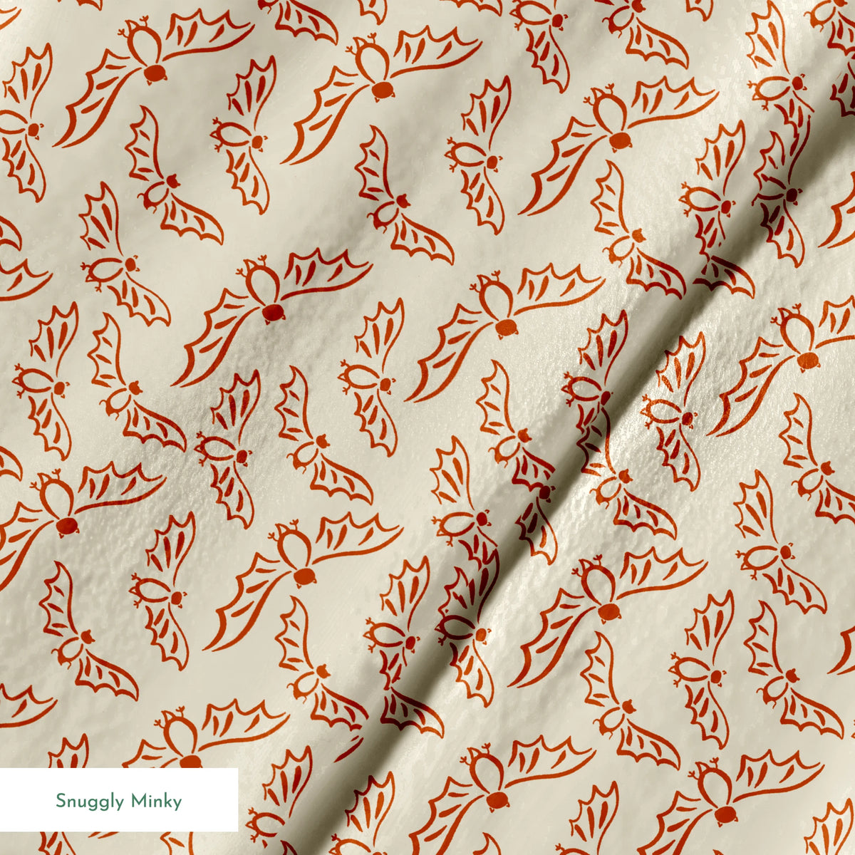 Flying Bats on Casperita Fabric