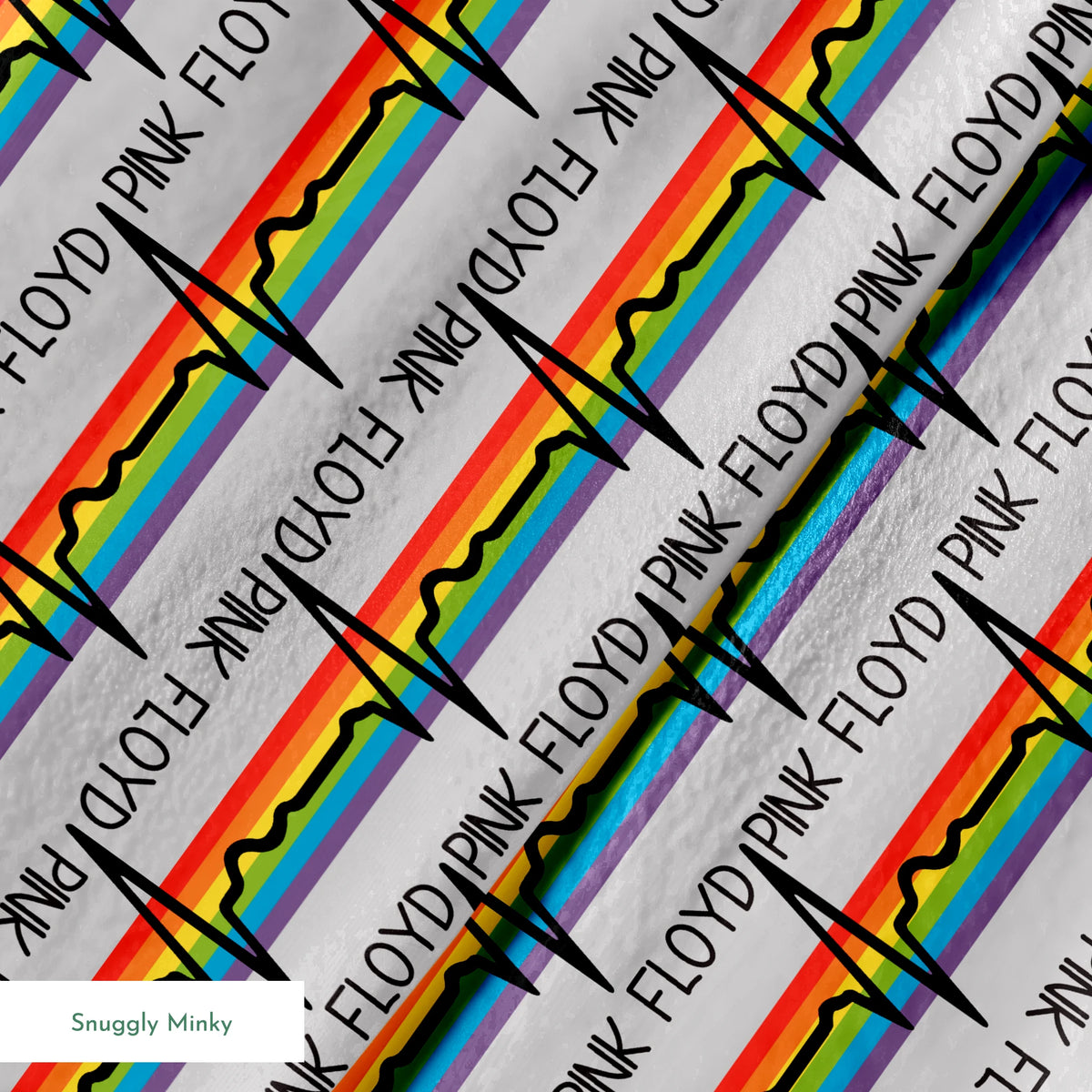 Pink Floyd Rainbow Pulse Fabric
