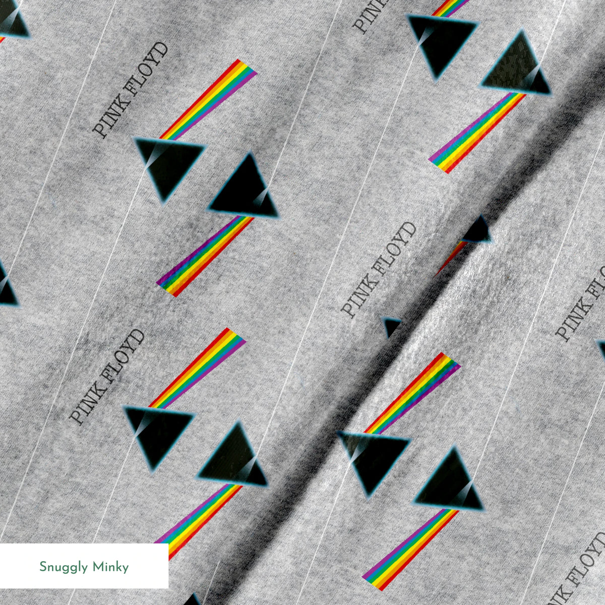 Pink Floyd Dark Side of the Moon Prisms Fabric