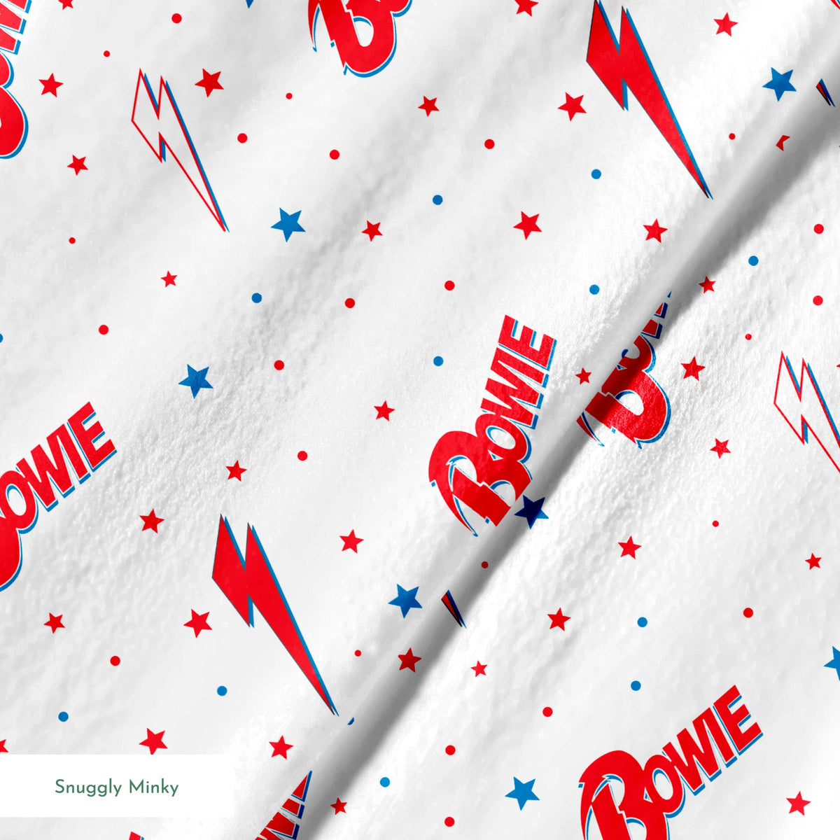 David Bowie Aladdin Sane Stars Fabric