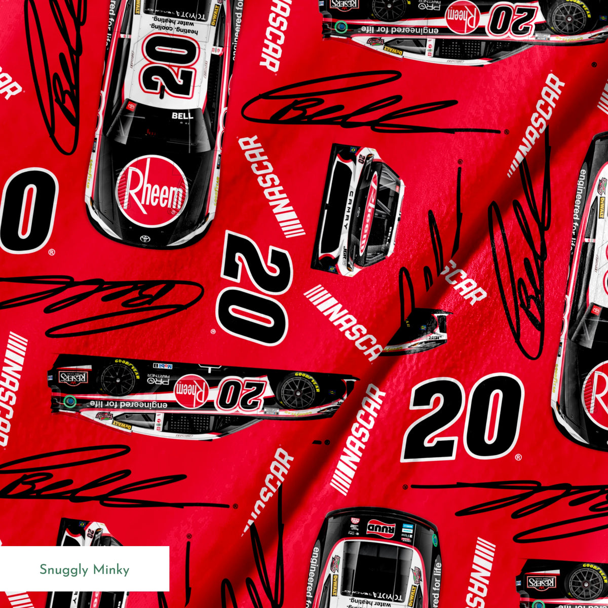 NASCAR® Christopher Bell Toss on Red Fabric