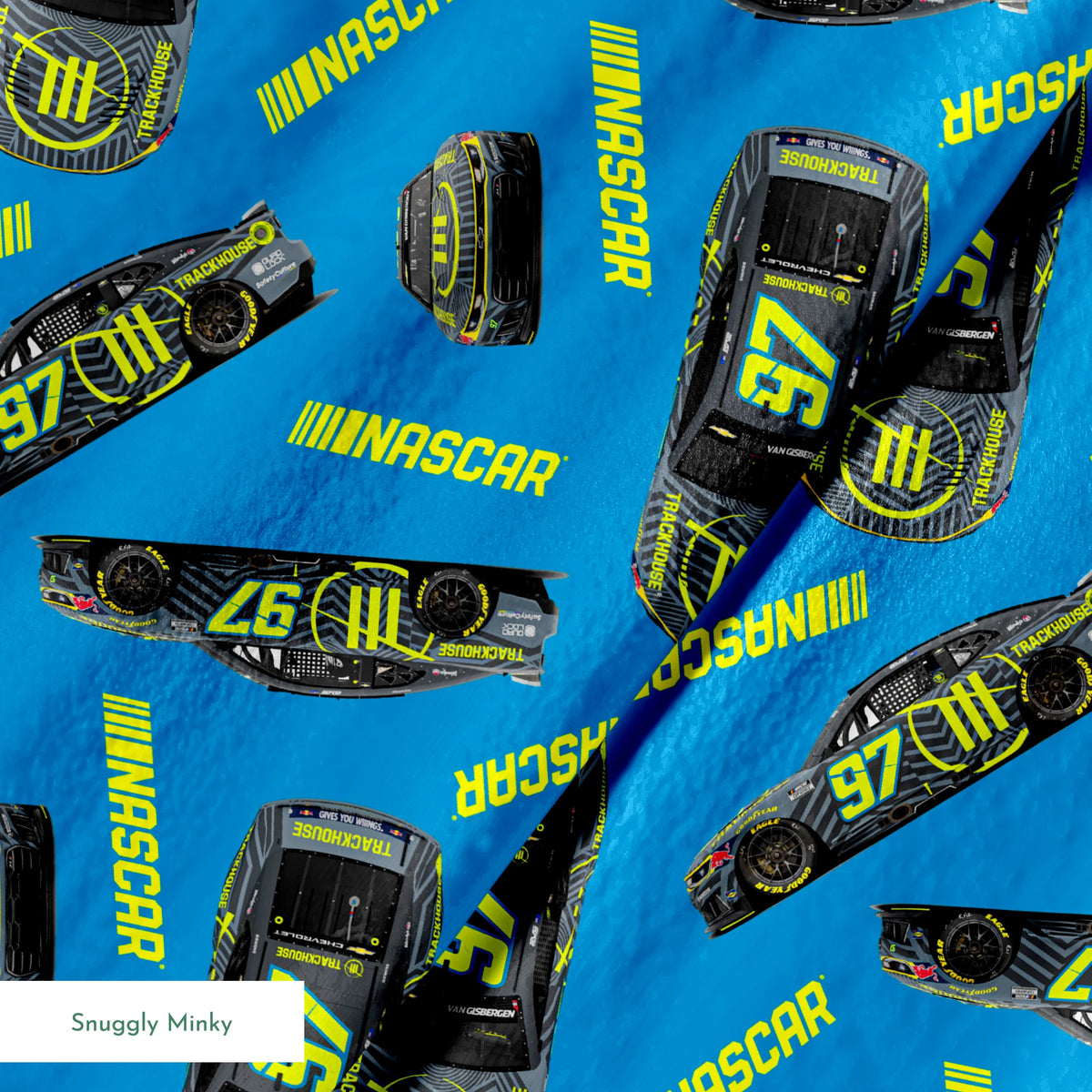 NASCAR® Shane van Gisbergen Toss on Blue Fabric
