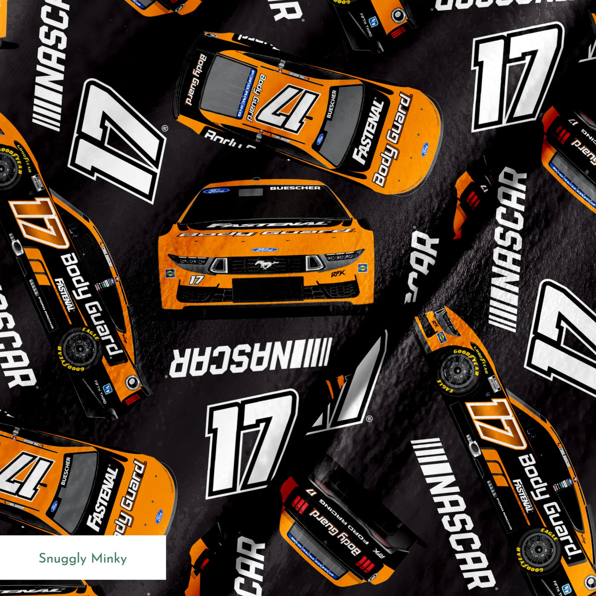 NASCAR® Chris Buescher Toss on Black Fabric